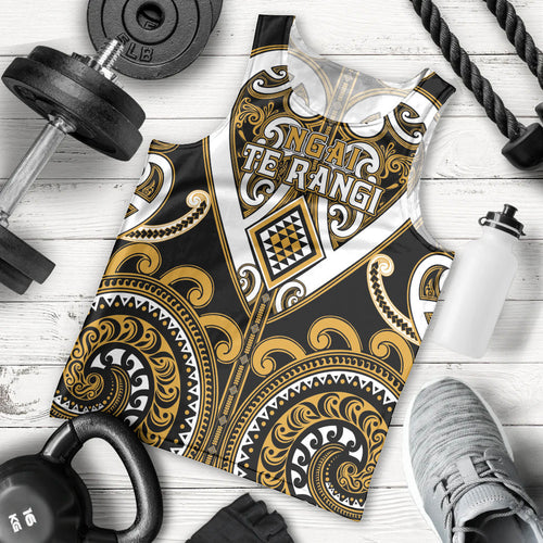 Custom Aotearoa Ngai Te Rangi Men Tank Top Maori Tribal Pattern
