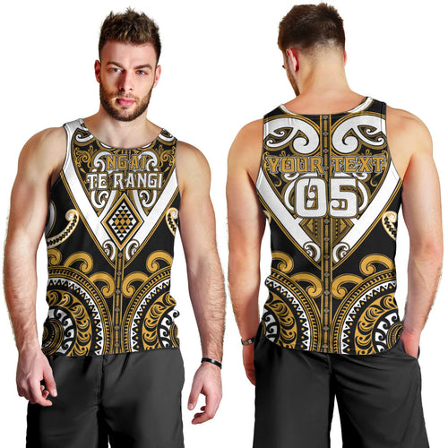 Custom Aotearoa Ngai Te Rangi Men Tank Top Maori Tribal Pattern