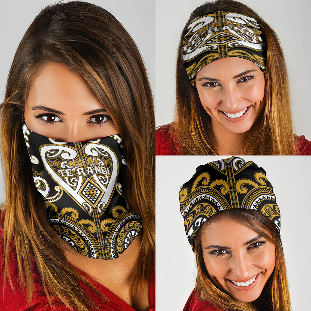 Aotearoa Ngai Te Rangi Neck Gaiter Maori Tribal Pattern