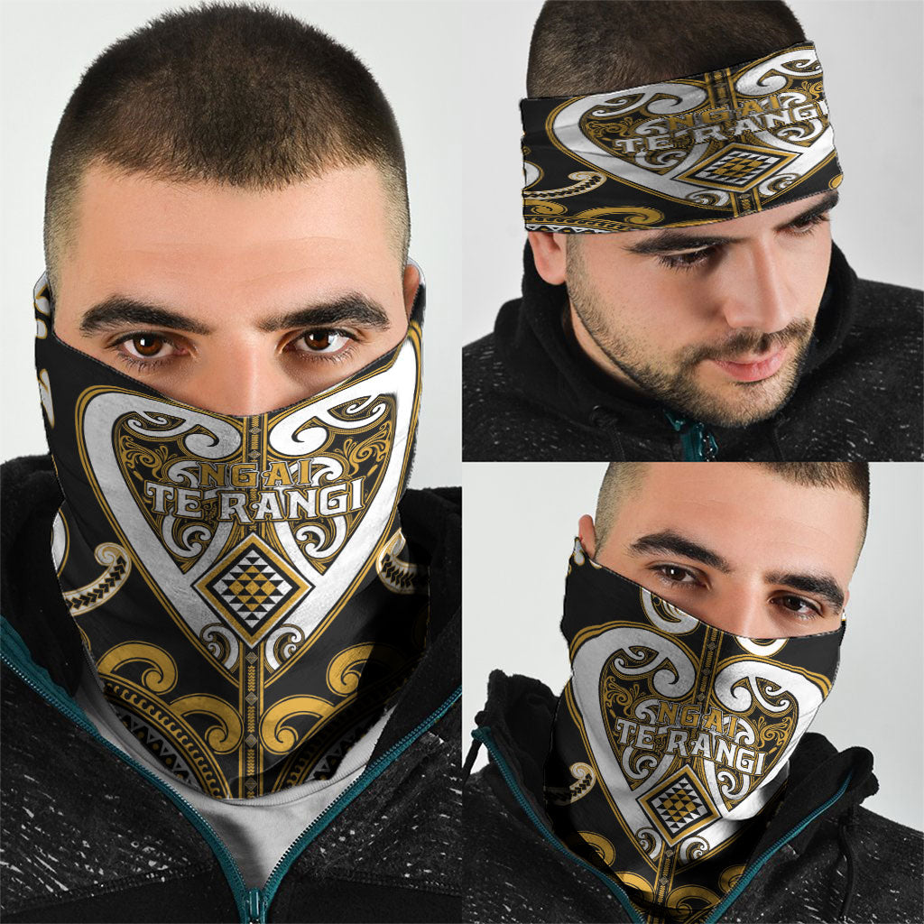 Aotearoa Ngai Te Rangi Neck Gaiter Maori Tribal Pattern