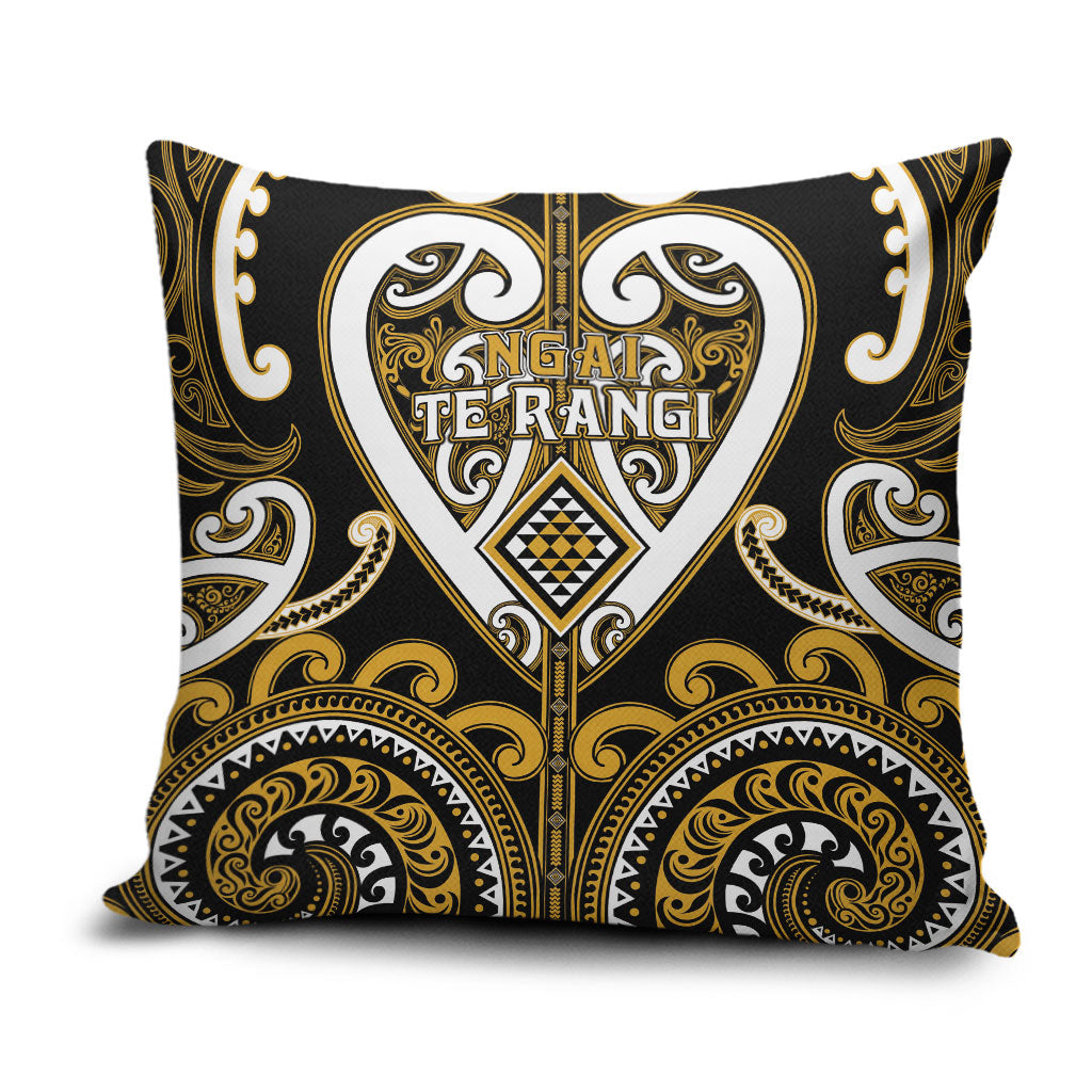 Aotearoa Ngai Te Rangi Pillow Cover Maori Tribal Pattern