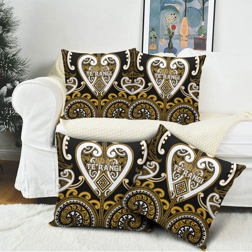 Aotearoa Ngai Te Rangi Pillow Cover Maori Tribal Pattern