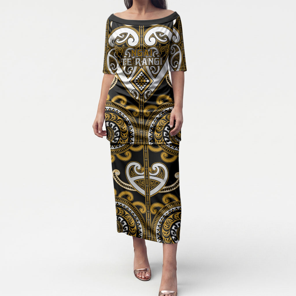 Custom Aotearoa Ngai Te Rangi Puletasi Maori Tribal Pattern