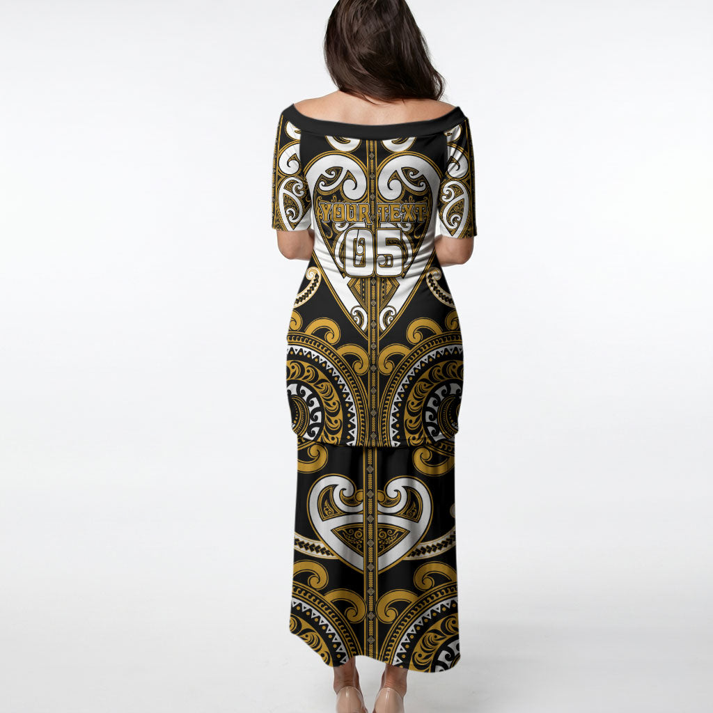 Custom Aotearoa Ngai Te Rangi Puletasi Maori Tribal Pattern