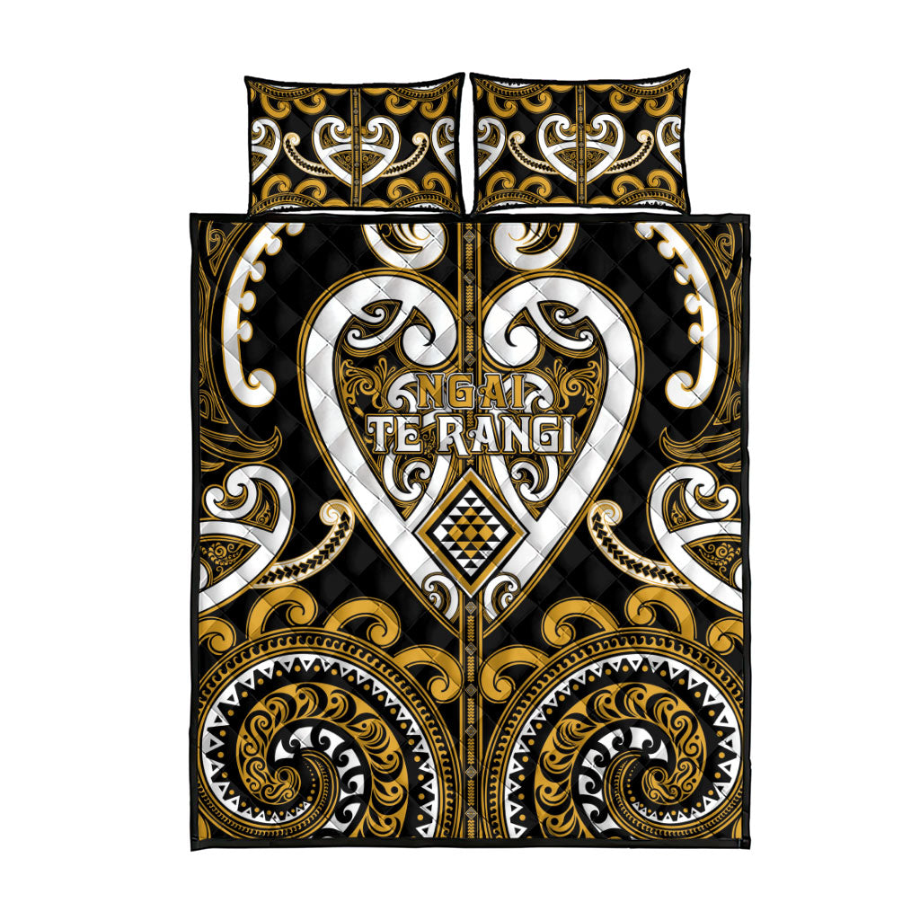 Aotearoa Ngai Te Rangi Quilt Bed Set Maori Tribal Pattern