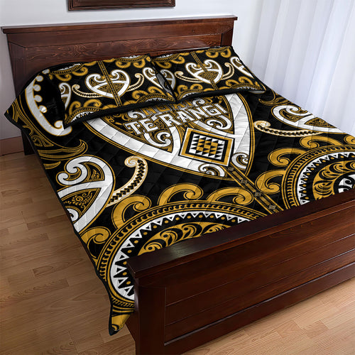 Aotearoa Ngai Te Rangi Quilt Bed Set Maori Tribal Pattern