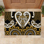 Aotearoa Ngai Te Rangi Rubber Doormat Maori Tribal Pattern