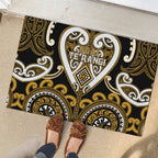 Aotearoa Ngai Te Rangi Rubber Doormat Maori Tribal Pattern