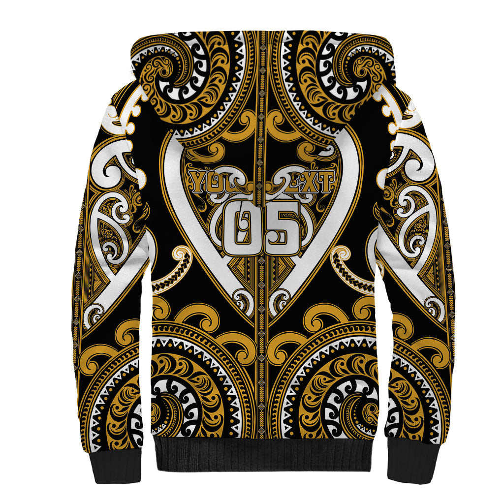 Custom Aotearoa Ngai Te Rangi Sherpa Hoodie Maori Tribal Pattern