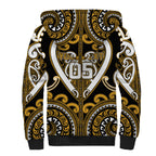 Custom Aotearoa Ngai Te Rangi Sherpa Hoodie Maori Tribal Pattern