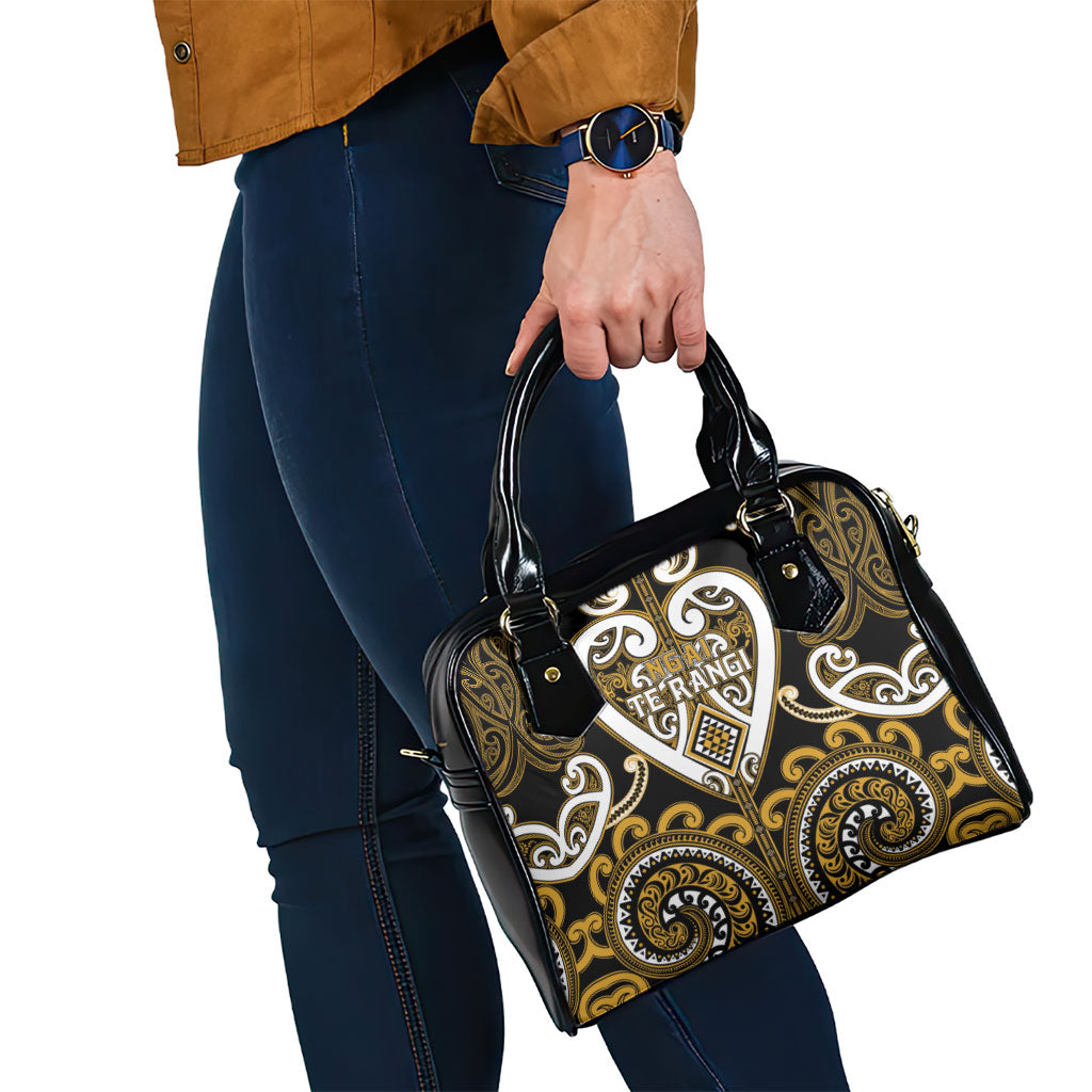 Aotearoa Ngai Te Rangi Shoulder Handbag Maori Tribal Pattern