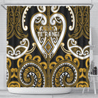 Aotearoa Ngai Te Rangi Shower Curtain Maori Tribal Pattern