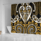 Aotearoa Ngai Te Rangi Shower Curtain Maori Tribal Pattern