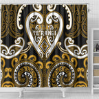 Aotearoa Ngai Te Rangi Shower Curtain Maori Tribal Pattern