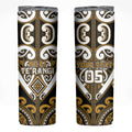 Custom Aotearoa Ngai Te Rangi Skinny Tumbler Maori Tribal Pattern