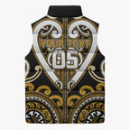 Custom Aotearoa Ngai Te Rangi Sleeveless Puffer Jacket Maori Tribal Pattern