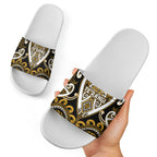 Aotearoa Ngai Te Rangi Slide Sandals Maori Tribal Pattern