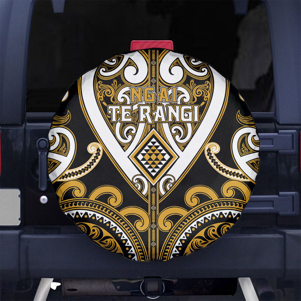 Aotearoa Ngai Te Rangi Spare Tire Cover Maori Tribal Pattern