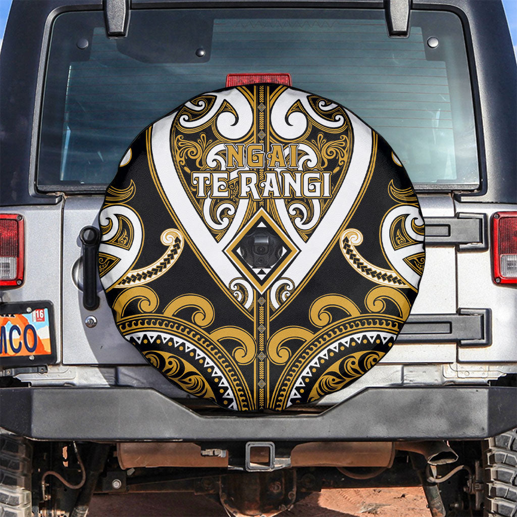 Aotearoa Ngai Te Rangi Spare Tire Cover Maori Tribal Pattern