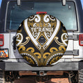 Aotearoa Ngai Te Rangi Spare Tire Cover Maori Tribal Pattern