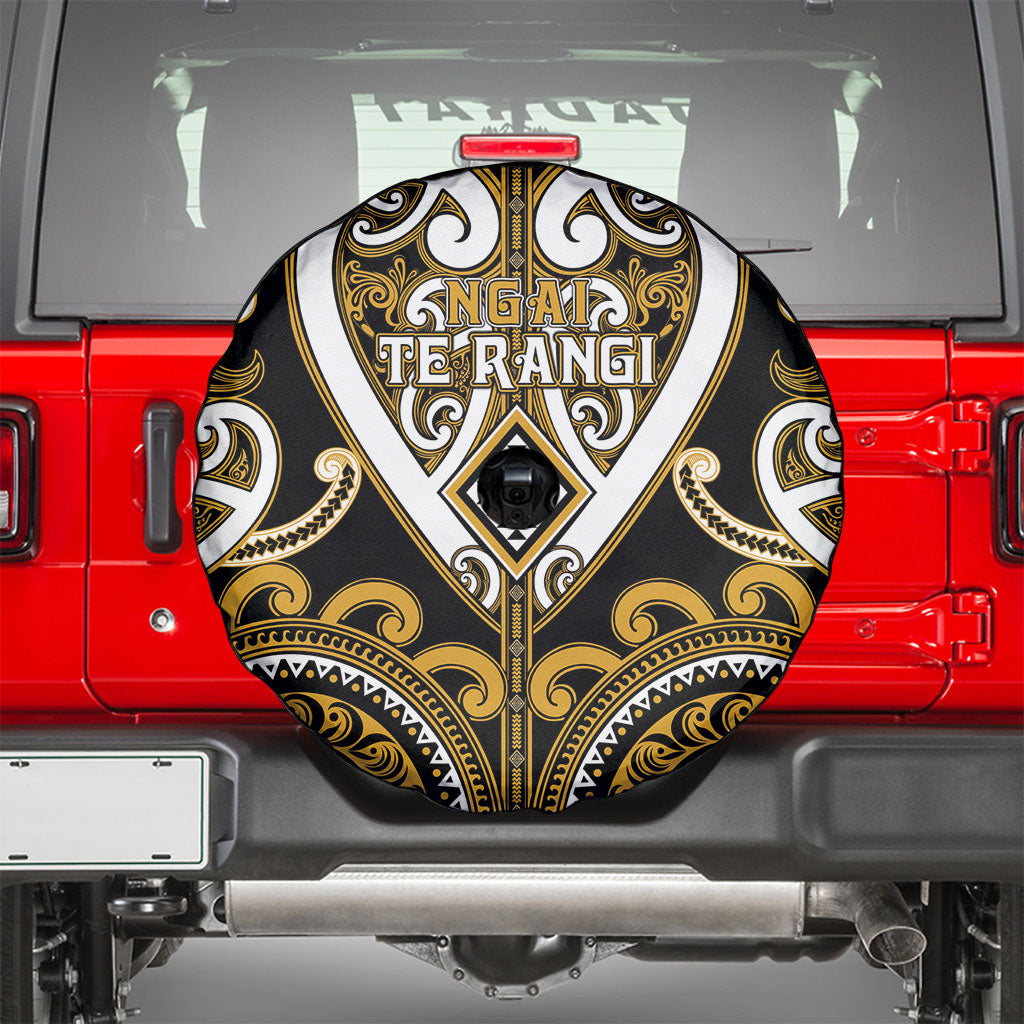 Aotearoa Ngai Te Rangi Spare Tire Cover Maori Tribal Pattern