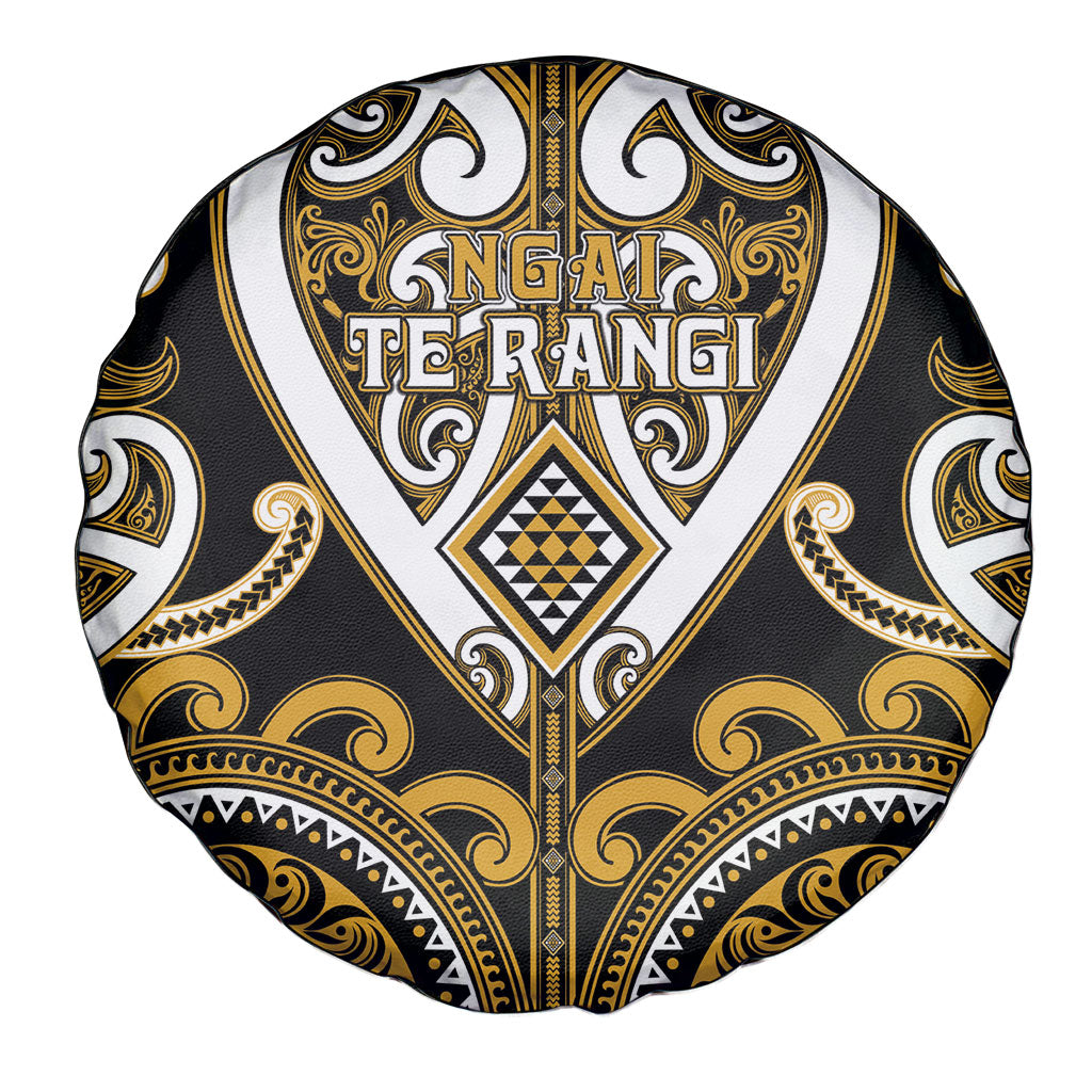 Aotearoa Ngai Te Rangi Spare Tire Cover Maori Tribal Pattern