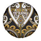 Aotearoa Ngai Te Rangi Spare Tire Cover Maori Tribal Pattern