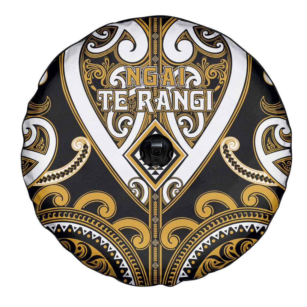 Aotearoa Ngai Te Rangi Spare Tire Cover Maori Tribal Pattern