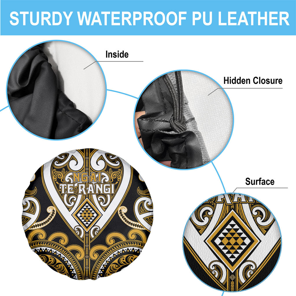 Aotearoa Ngai Te Rangi Spare Tire Cover Maori Tribal Pattern