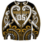 Custom Aotearoa Ngai Te Rangi Sweatshirt Maori Tribal Pattern