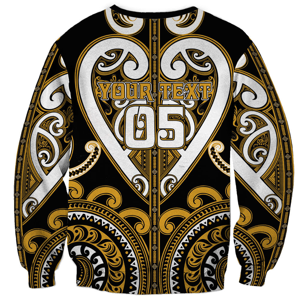Custom Aotearoa Ngai Te Rangi Sweatshirt Maori Tribal Pattern