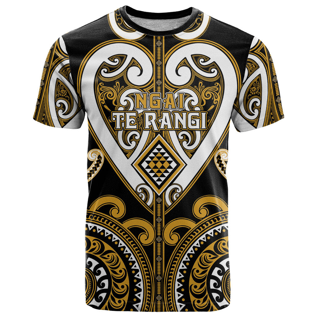 Custom Aotearoa Ngai Te Rangi T Shirt Maori Tribal Pattern