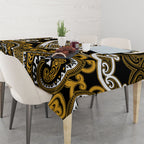 Aotearoa Ngai Te Rangi Tablecloth Maori Tribal Pattern