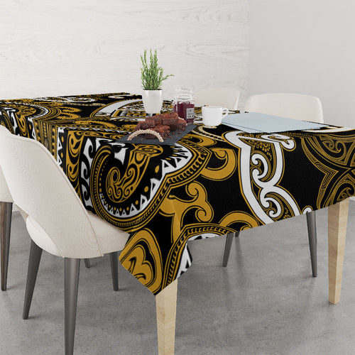 Aotearoa Ngai Te Rangi Tablecloth Maori Tribal Pattern