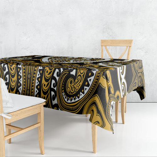 Aotearoa Ngai Te Rangi Tablecloth Maori Tribal Pattern