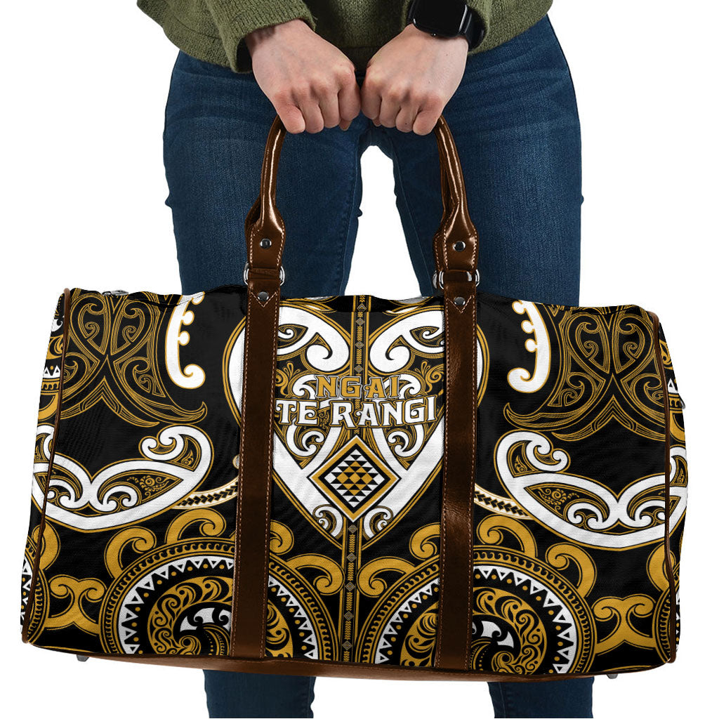 Aotearoa Ngai Te Rangi Travel Bag Maori Tribal Pattern