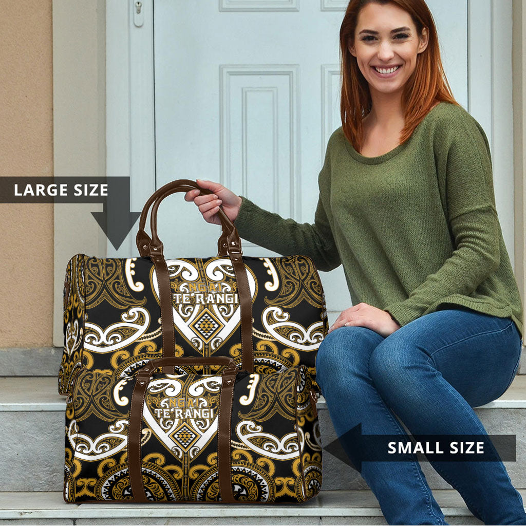 Aotearoa Ngai Te Rangi Travel Bag Maori Tribal Pattern