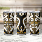 Custom Aotearoa Ngai Te Rangi Tumbler Cup Maori Tribal Pattern