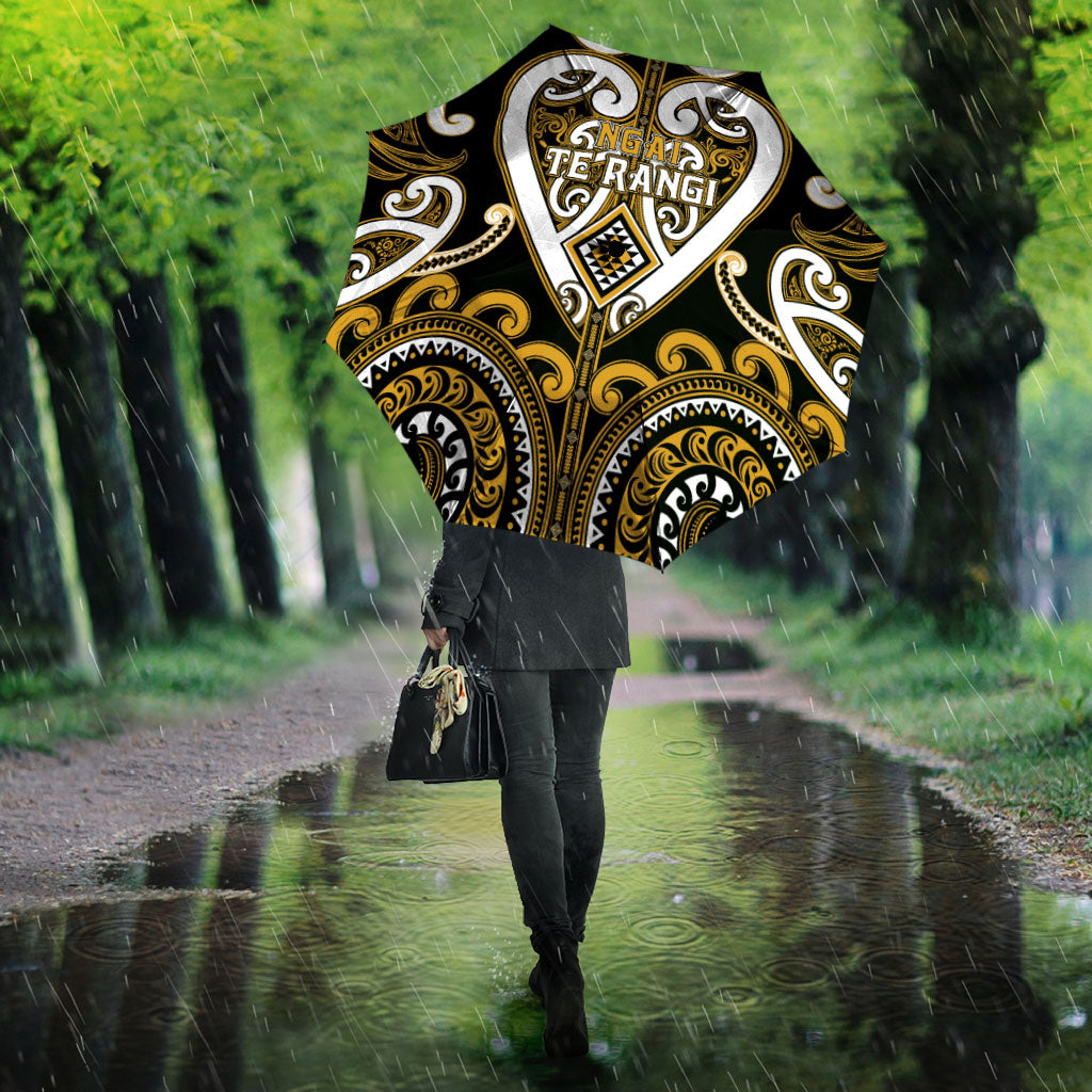 Aotearoa Ngai Te Rangi Umbrella Maori Tribal Pattern