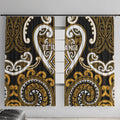 Aotearoa Ngai Te Rangi Window Curtain Maori Tribal Pattern