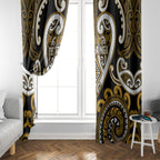 Aotearoa Ngai Te Rangi Window Curtain Maori Tribal Pattern