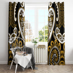 Aotearoa Ngai Te Rangi Window Curtain Maori Tribal Pattern