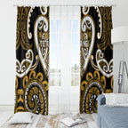 Aotearoa Ngai Te Rangi Window Curtain Maori Tribal Pattern