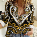 Custom Aotearoa Ngai Te Rangi Women Casual Shirt Maori Tribal Pattern
