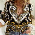 Custom Aotearoa Ngai Te Rangi Women Casual Shirt Maori Tribal Pattern