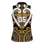 Custom Aotearoa Ngai Te Rangi Women Sleeveless Polo Shirt Maori Tribal Pattern