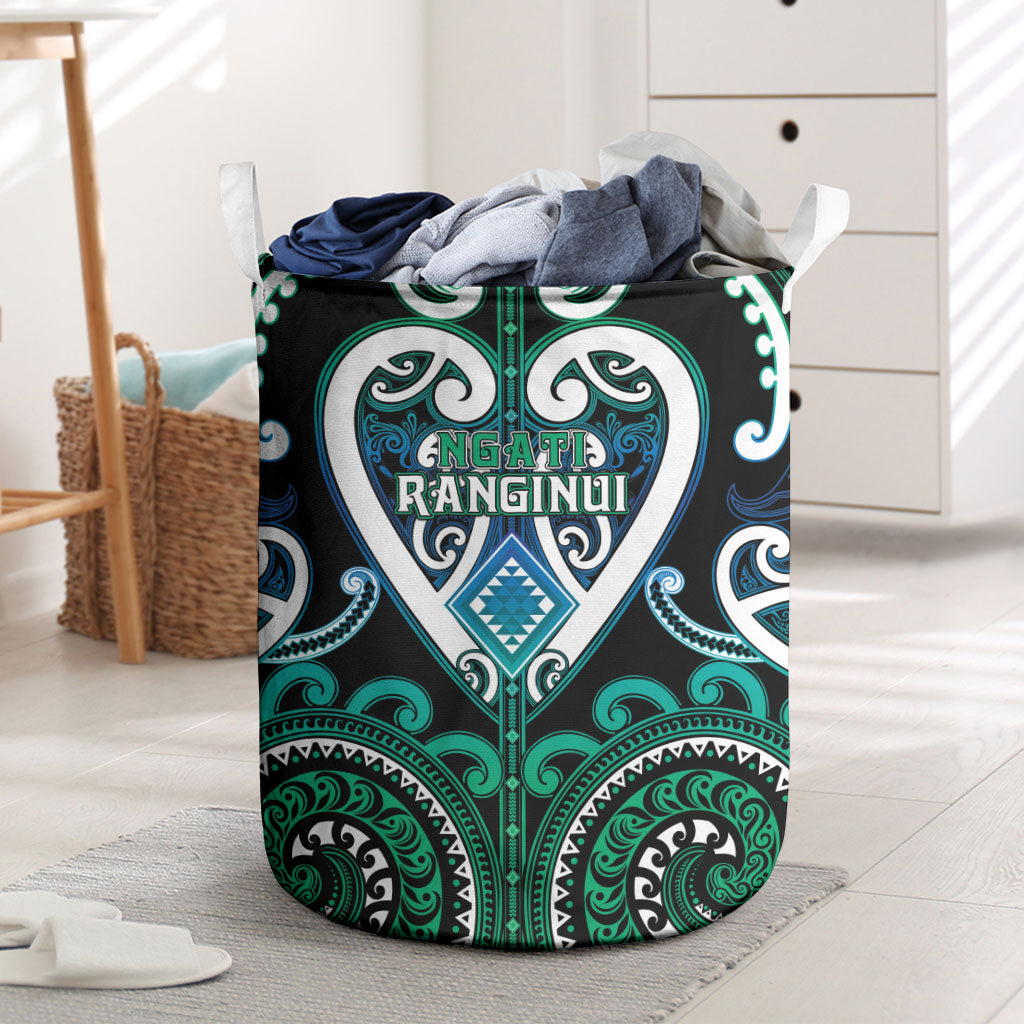 Aotearoa Ngati Ranginui Laundry Basket Maori Tribal Pattern
