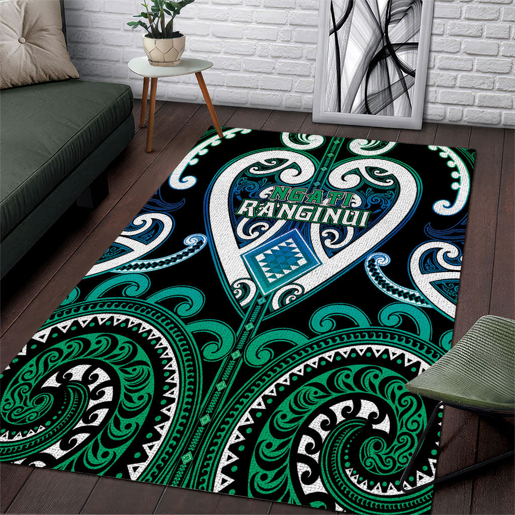 Aotearoa Ngati Ranginui Area Rug Maori Tribal Pattern