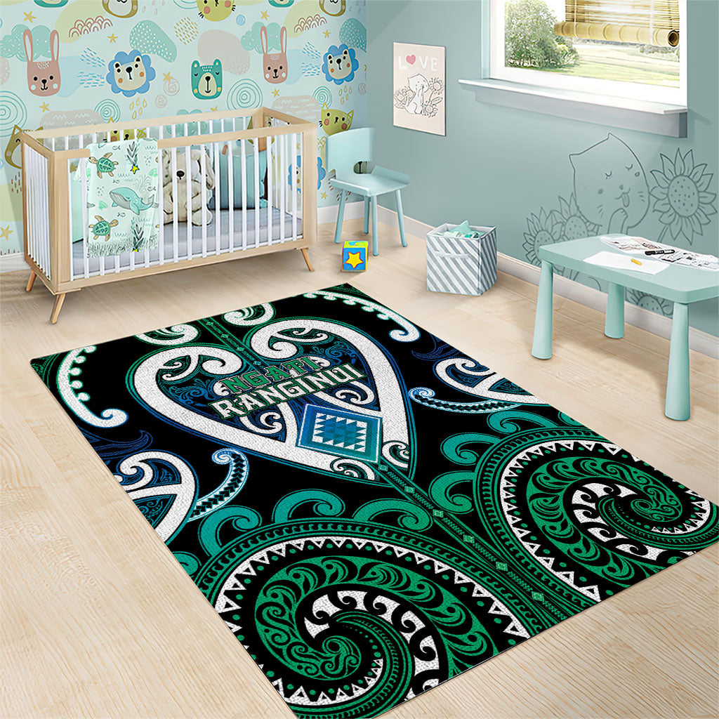 Aotearoa Ngati Ranginui Area Rug Maori Tribal Pattern