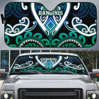 Aotearoa Ngati Ranginui Auto Sun Shade Maori Tribal Pattern